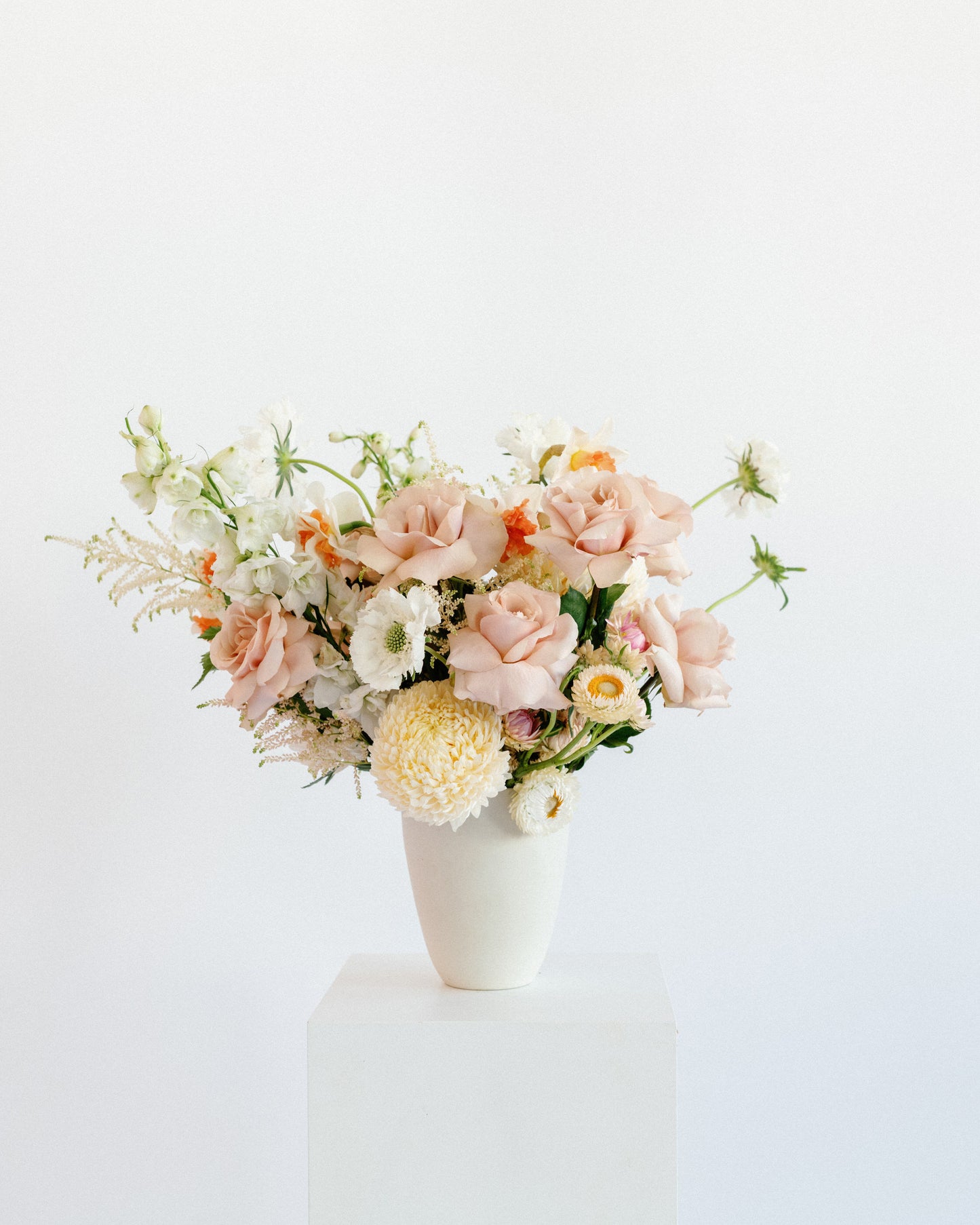 Pretty & Pastel Pink Hues Floral Arrangement – Classic & Full