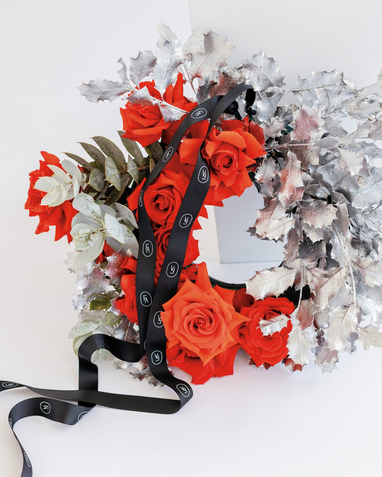 Red Rose Christmas Wreath