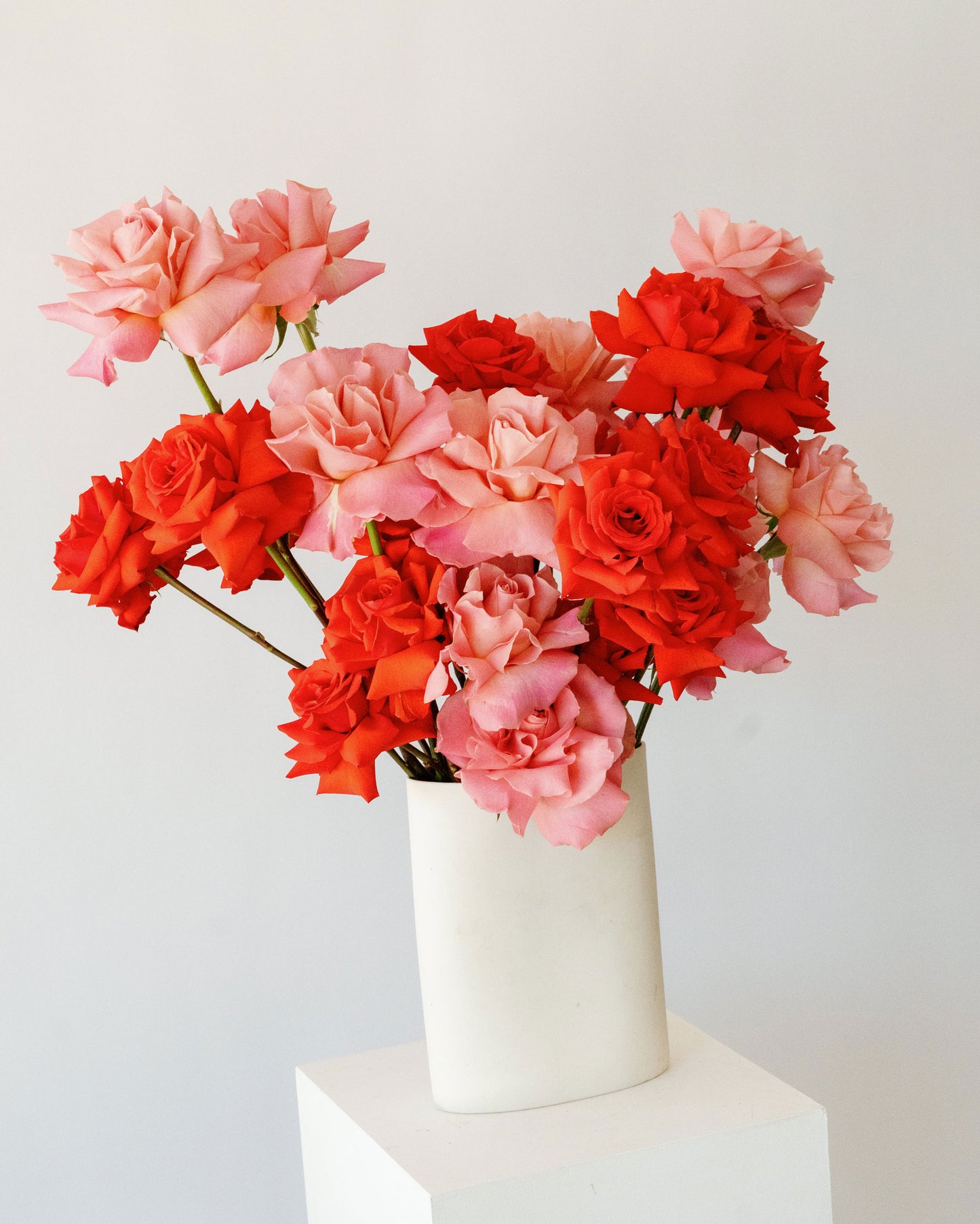 Pink & Red Roses Flower Bunch