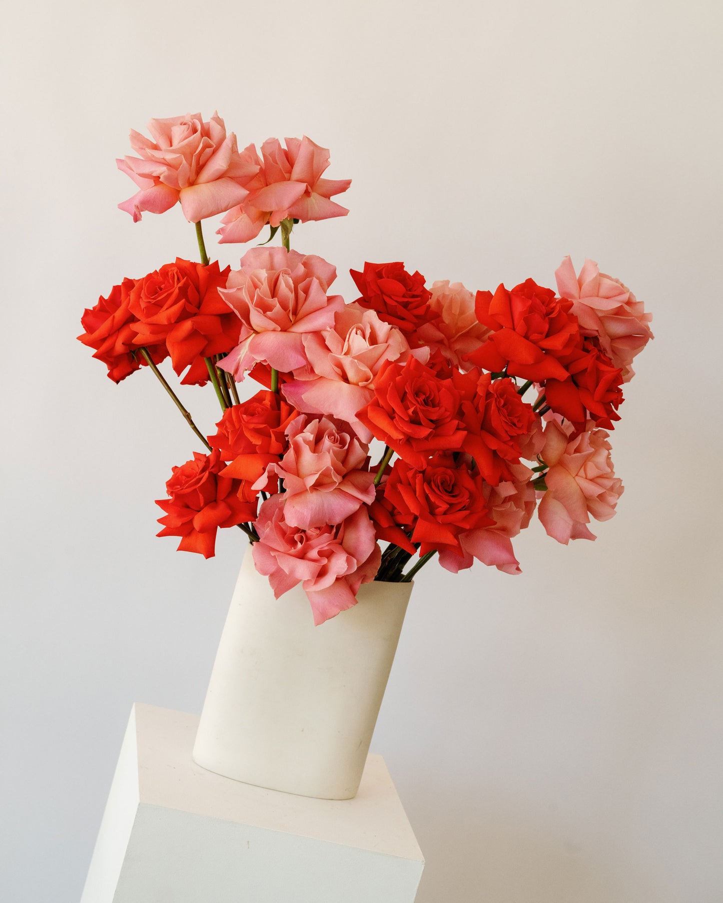 Pink & Red Roses Flower Bunch