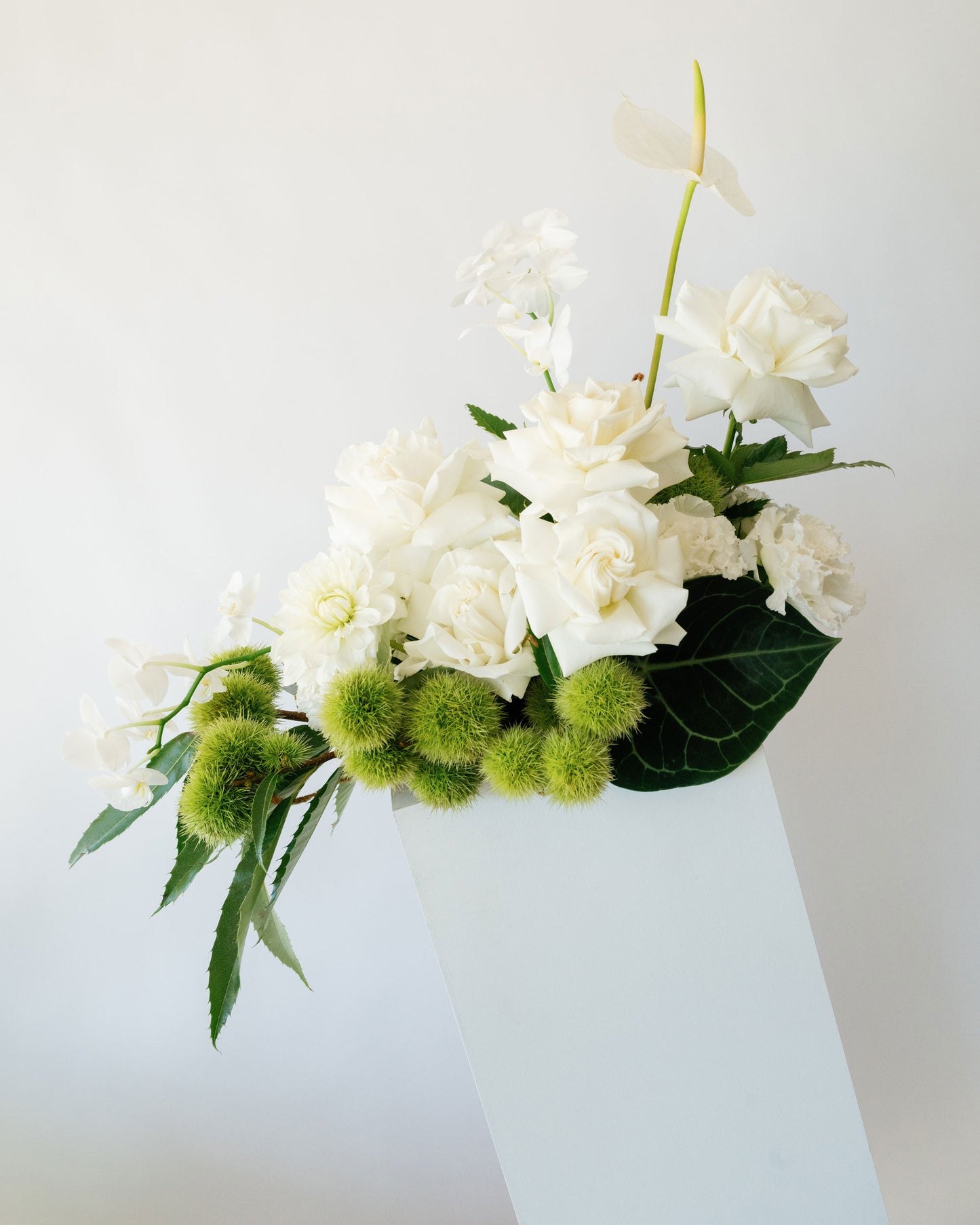 All White Large Table Arrangement