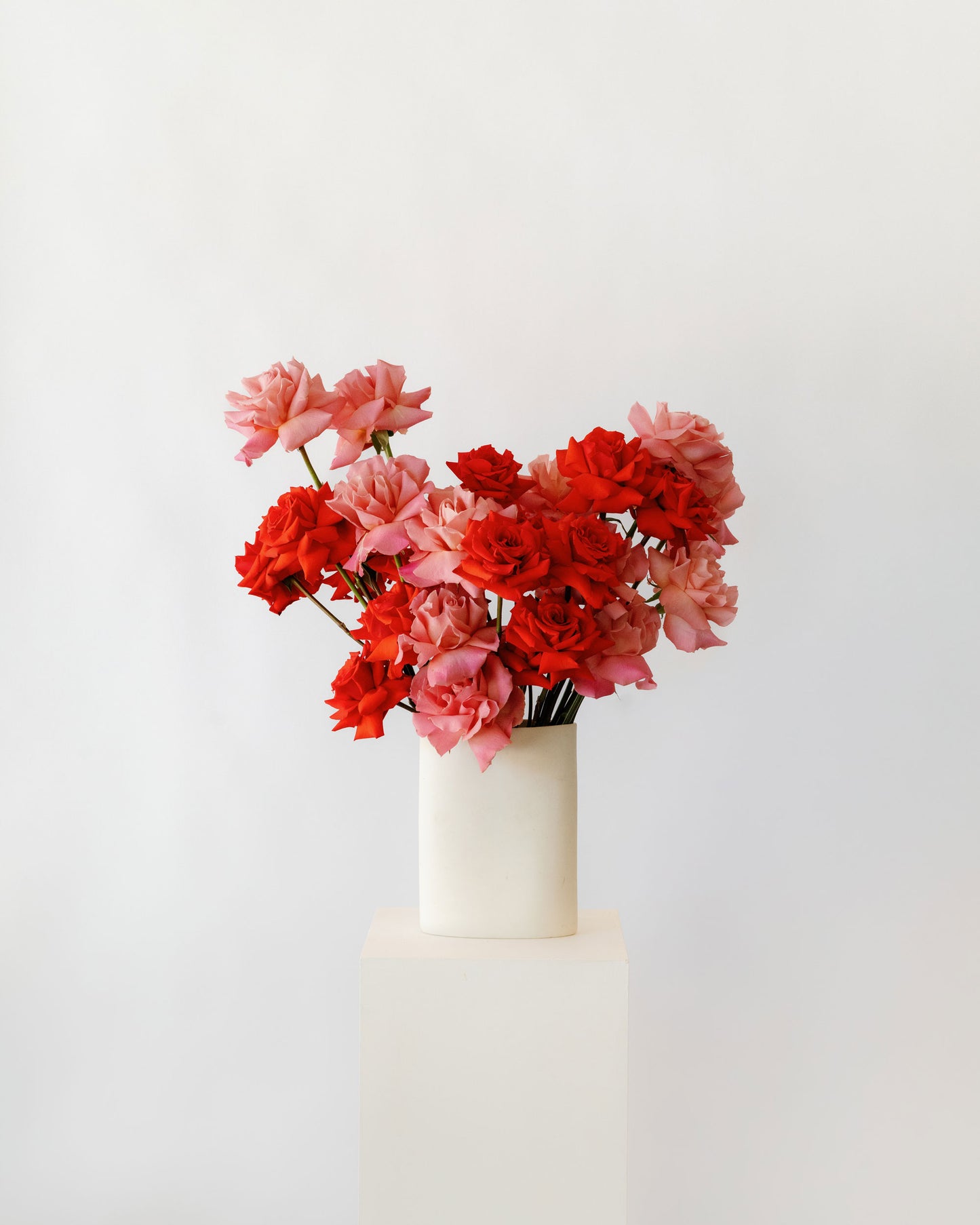 Pink & Red Roses Flower Bunch