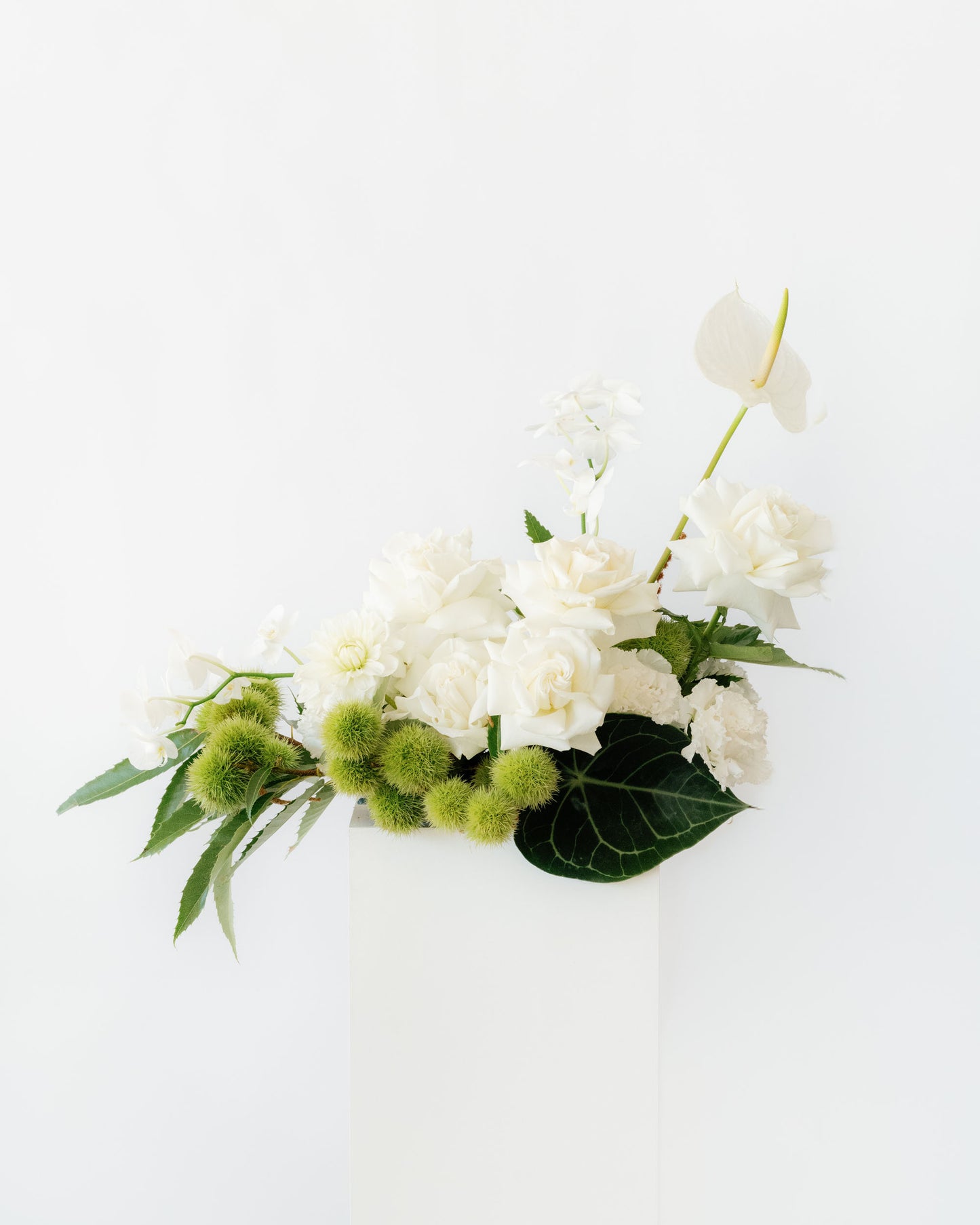 All White Large Table Arrangement