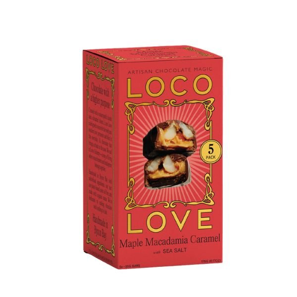 Loco Love Maple Macadamia Caramel Chocolate